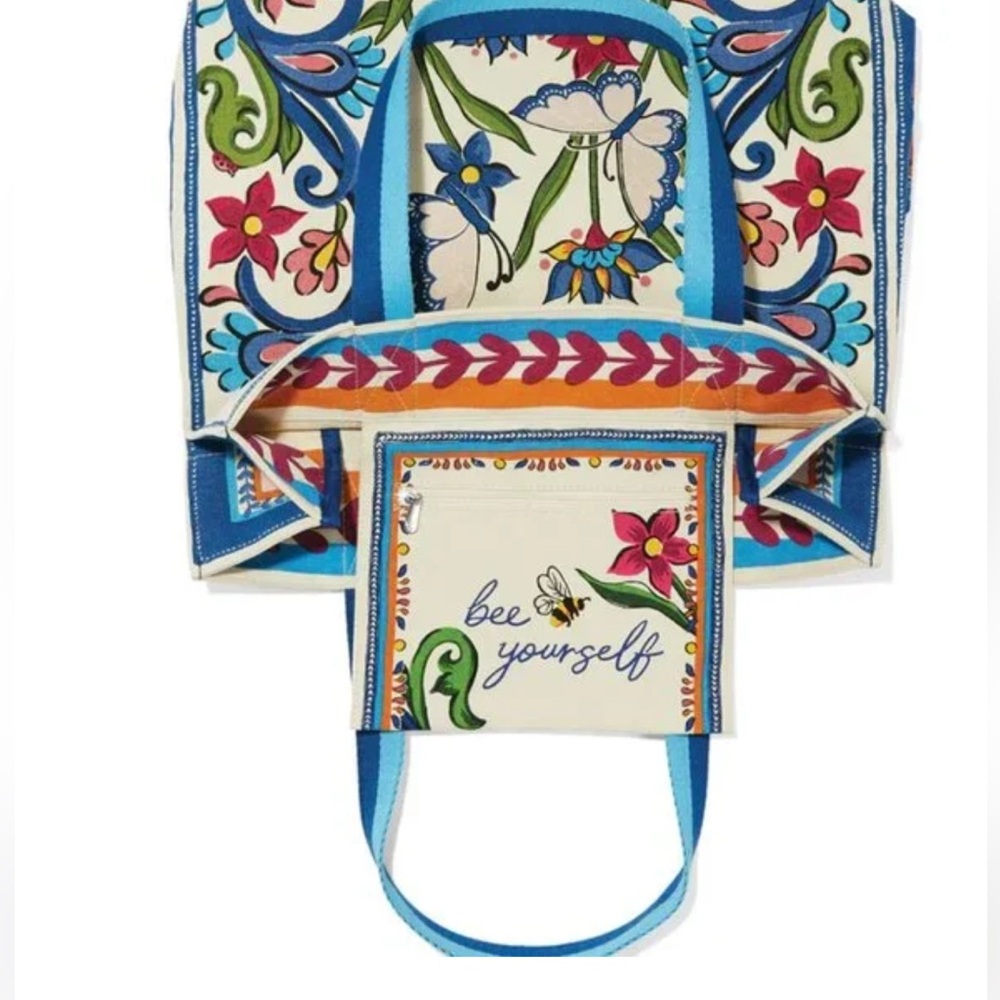 Brighton Butterfly Garden Tote 2024 Canvas Style #D30289 SOLD OUT ONLINE - Picture 4 of 10